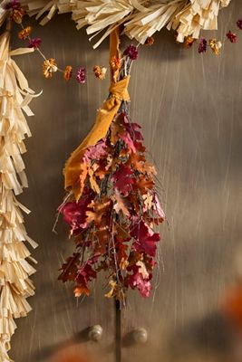 Preserved Colorful Oak Leaf Bunch