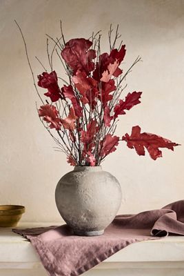 Preserved Colorful Oak Leaf Bunch