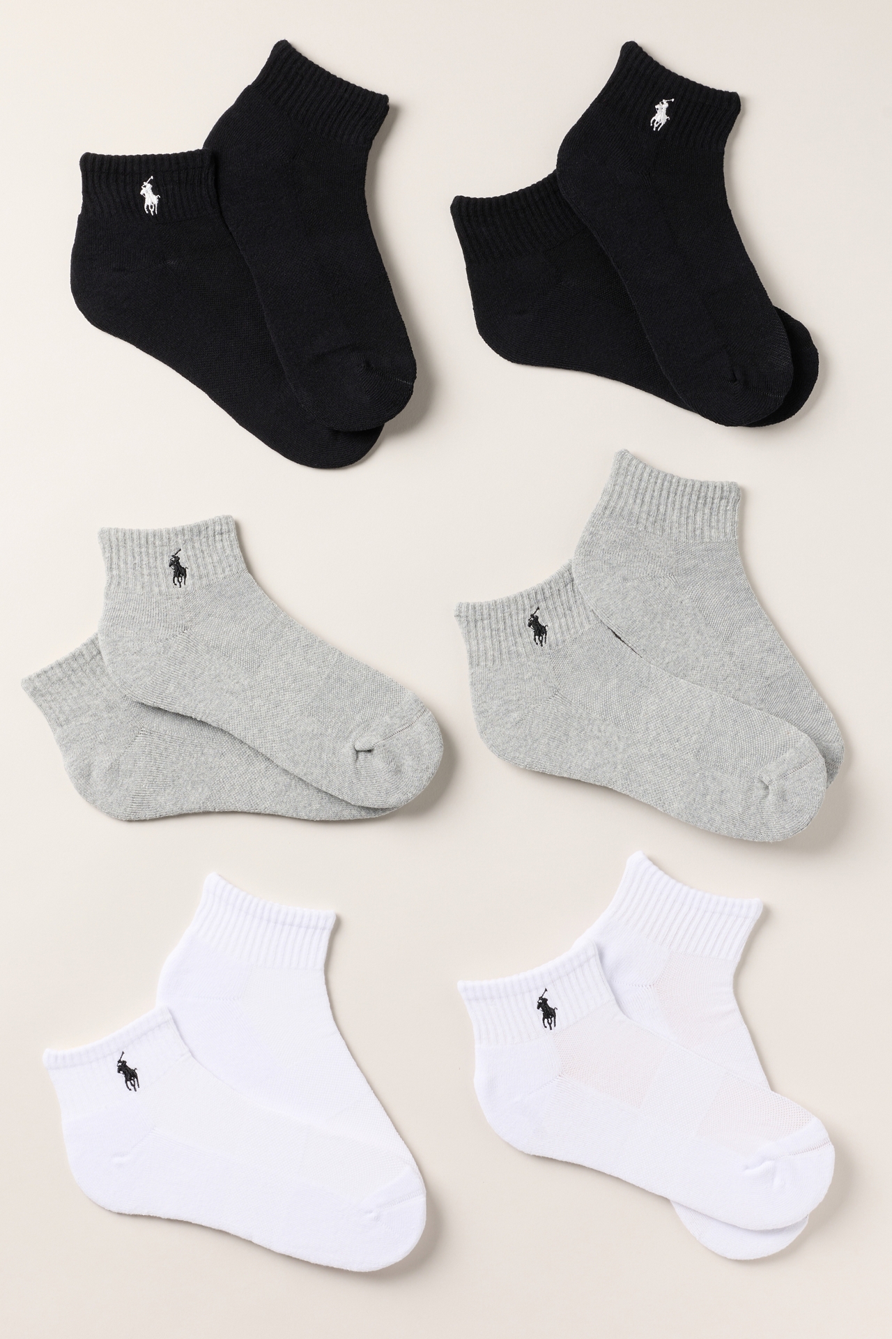 Polo Ralph Lauren Quarter Crew Socks, Set of 6