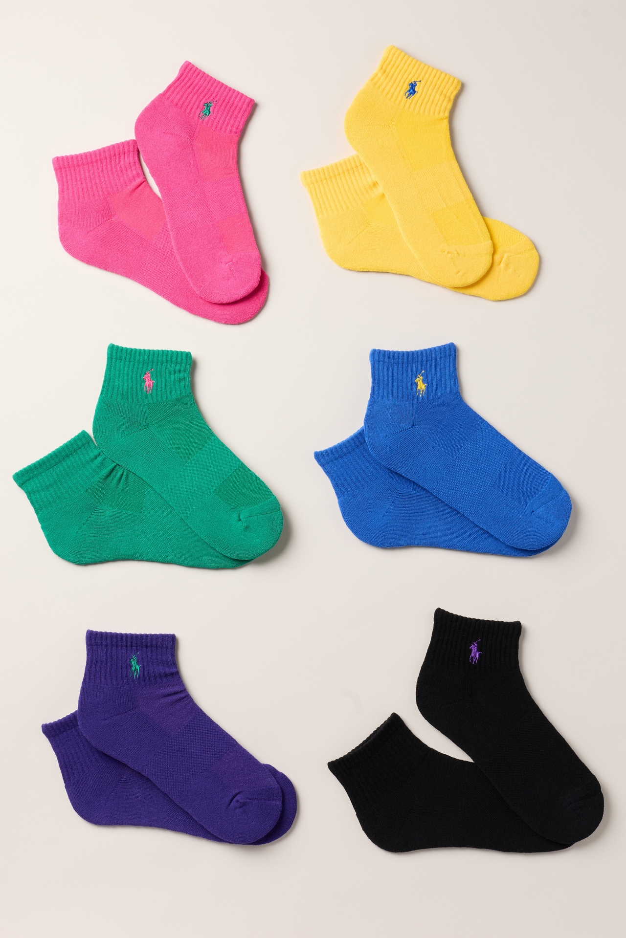 Polo Ralph Lauren Quarter Crew Socks, Set of 6