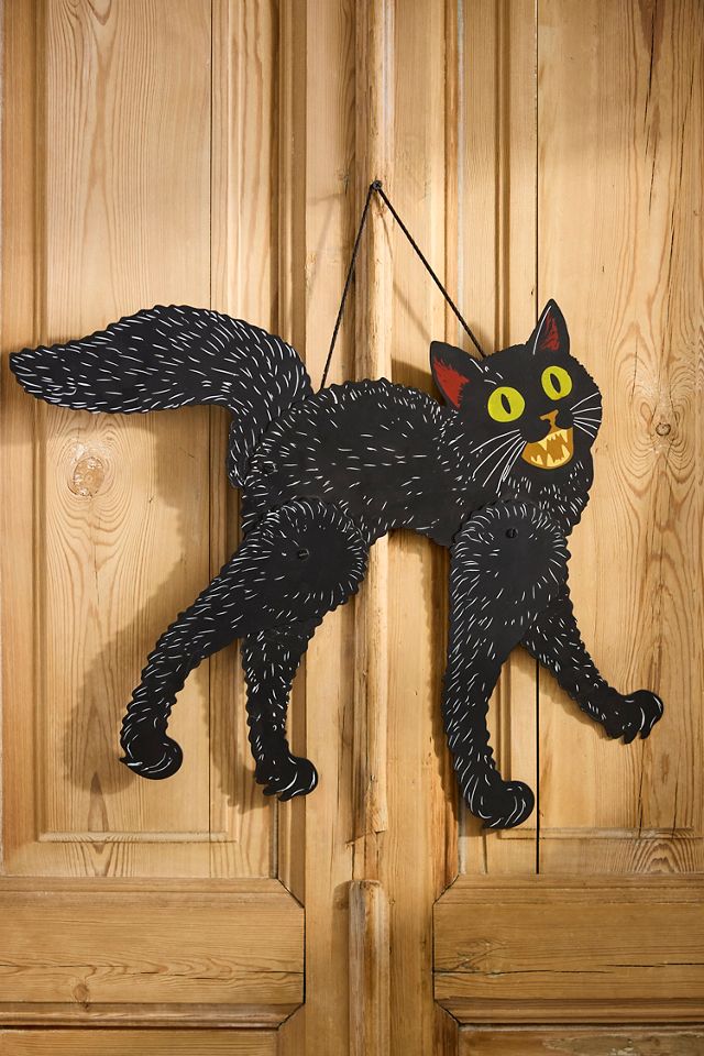 Articulated Scaredy Cat Wall Hanging #1