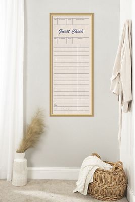 Kate & Laurel Framed Guest Check Pinboard