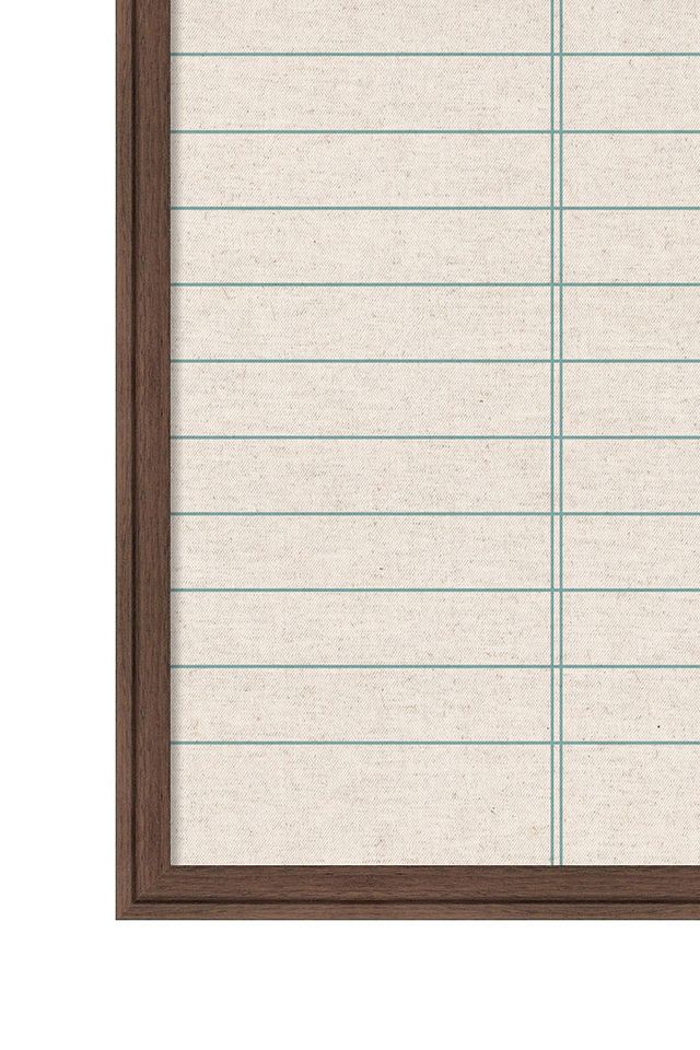 Kate & Laurel Framed Library Card Pinboard #2