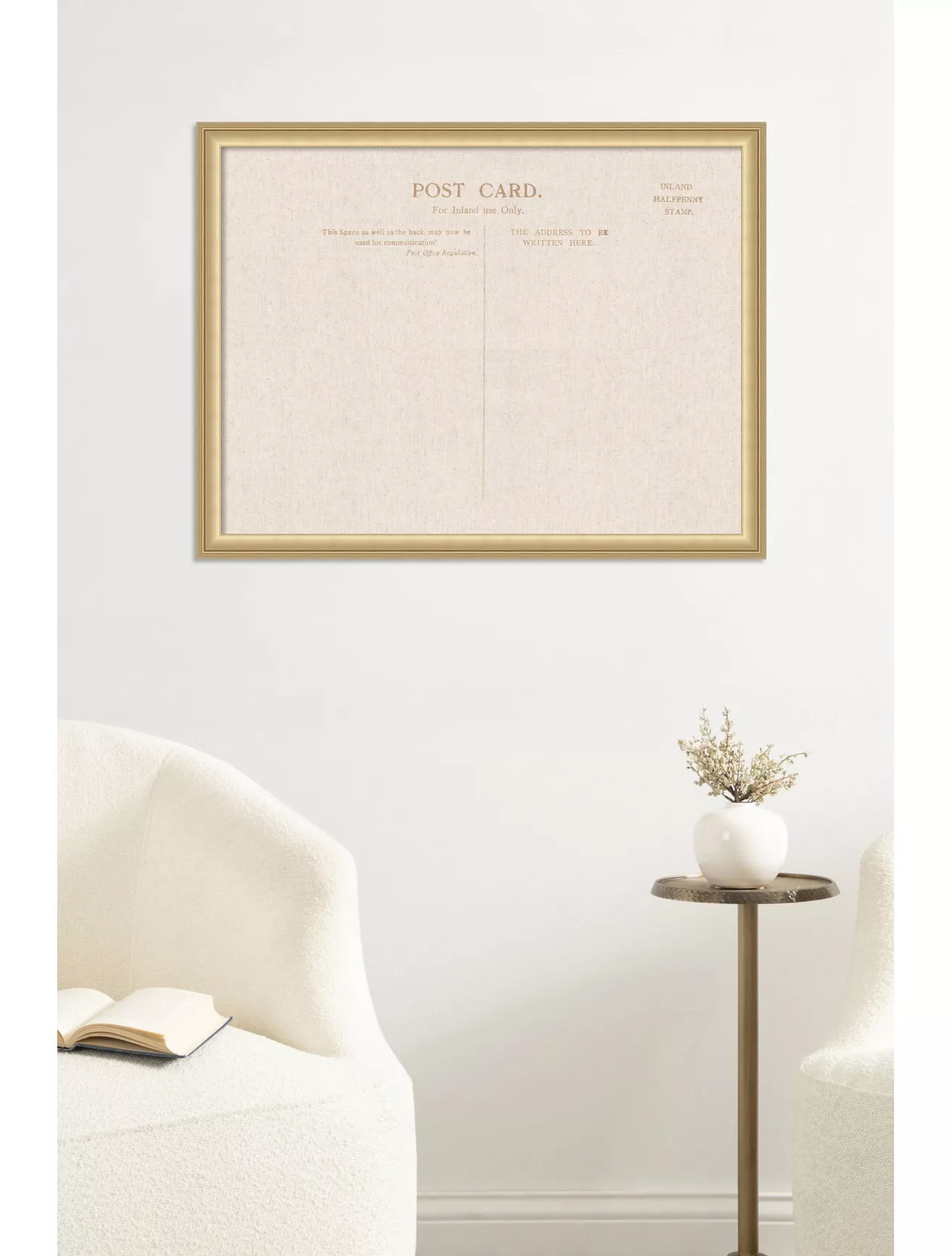 Framed Vintage Post Card Pinboard