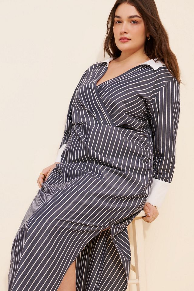 maxi dress wrap Guava Wrap Maxi Dress With Slit main image 0