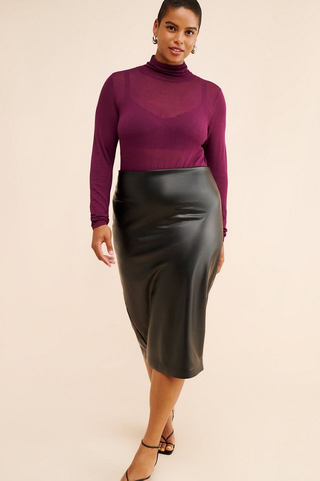 Eloquii Sheer Lightweight Turtleneck Sweater #3
