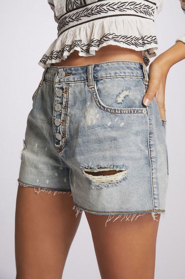 Pilcro The Low-Slung Cut-Off Denim Shorts #2