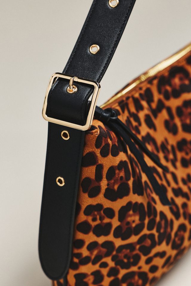 By Anthropologie Leopard Print Hobo Bag #2