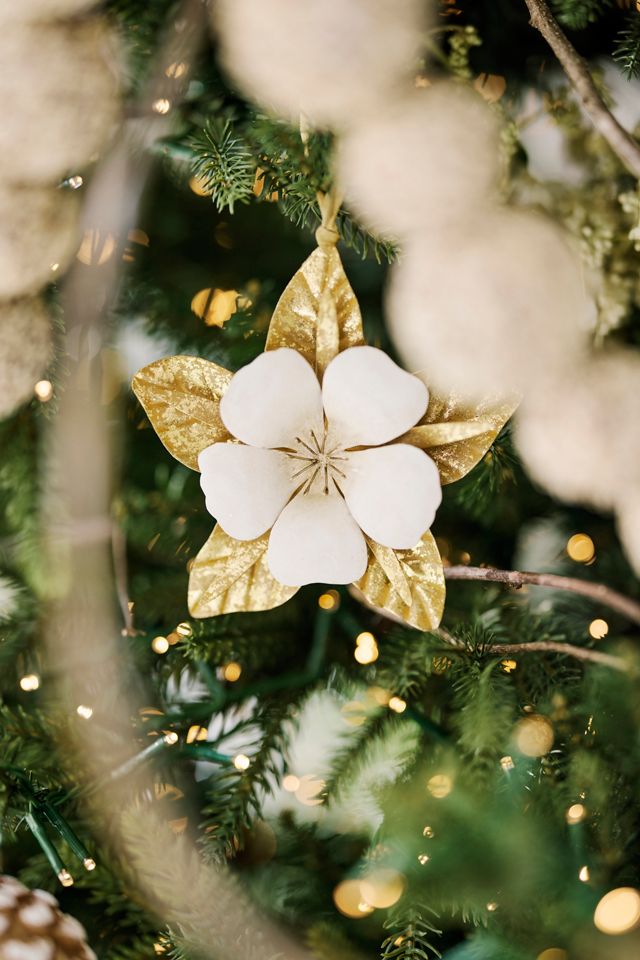 Embossed Metal Bloom Ornament #2