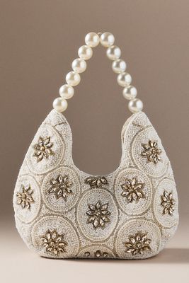 By Anthropologie Weddings Pearl Spur Beaded Bag