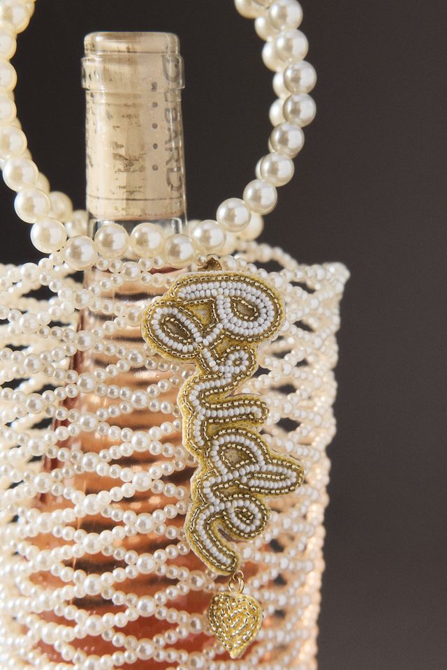 By Anthropologie Weddings Pearl Bride Charm Wine Bag #2