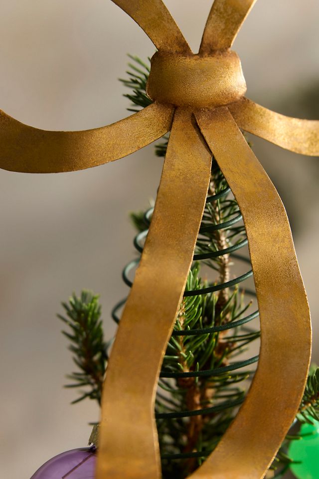 Golden Bow Tree Topper #1