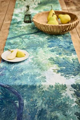Forest Tapestry Linen Runner