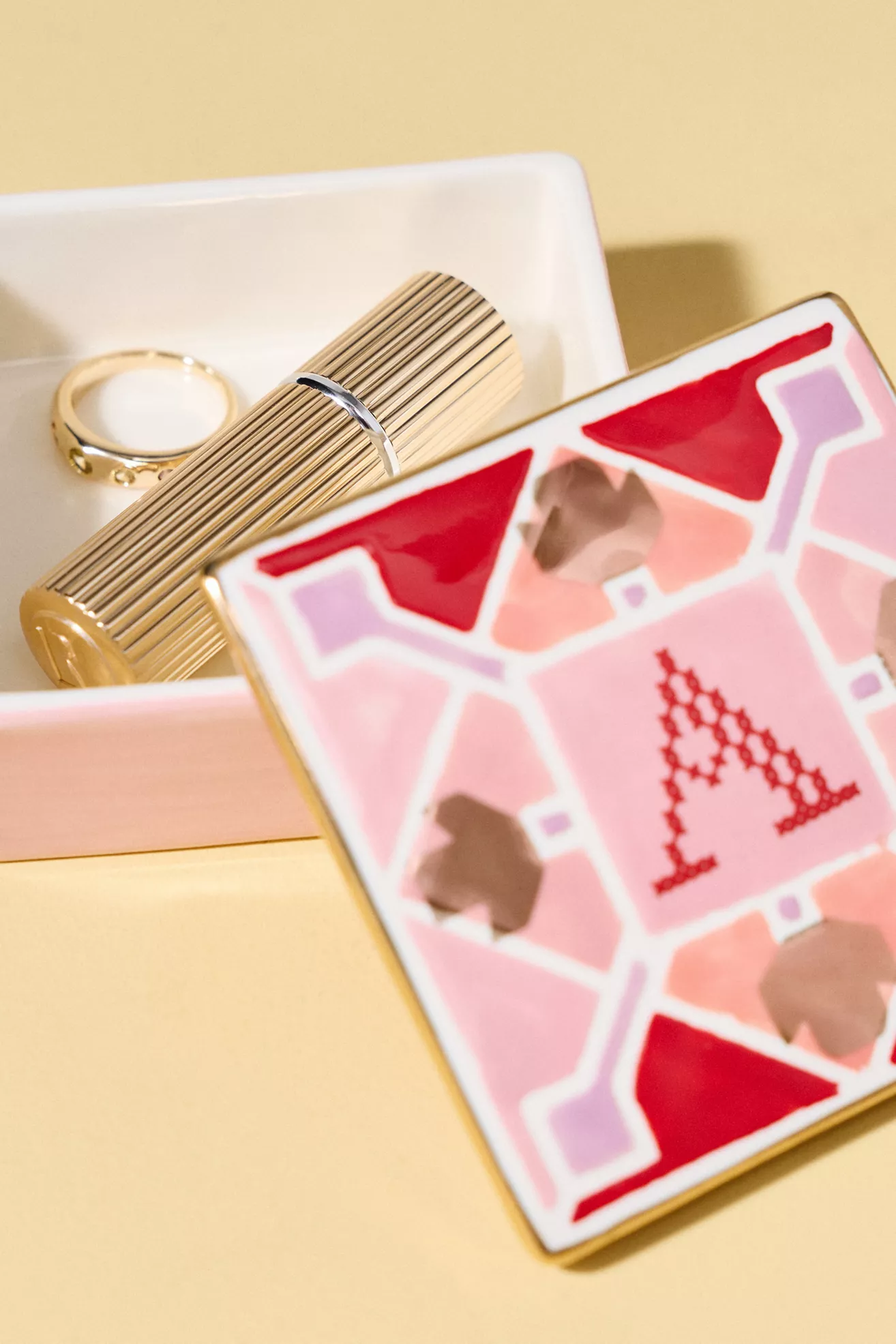 Quilted Monogram Trinket Box - thumbnail 4