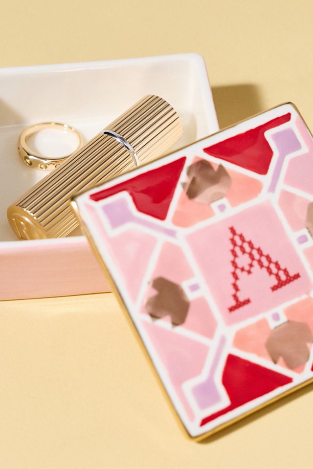 Quilted Monogram Trinket Box #2