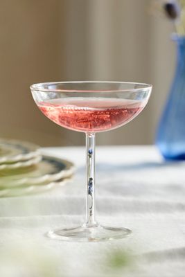 Preserved Floral Coupe Glass