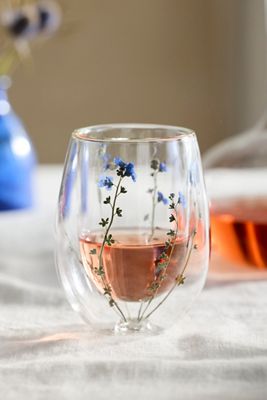 Preserved Floral Stemless Glass