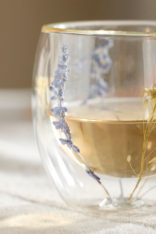 Preserved Floral Glass Mug #1