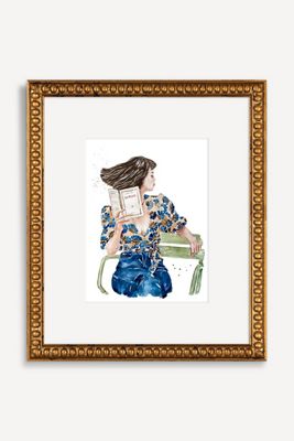 Parisienne With a Book Wall Art