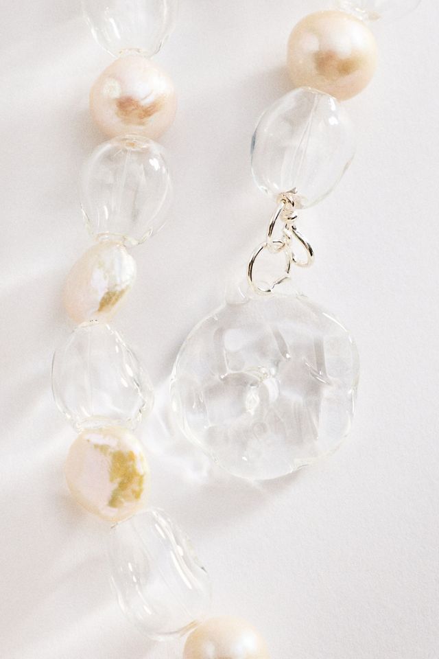 Levens Magnificent Glass & Pearl Necklace #1