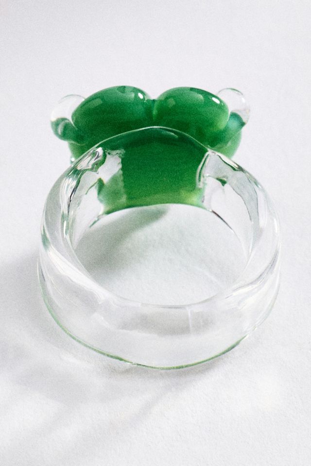 Levens Glass Love Heart Ring #2