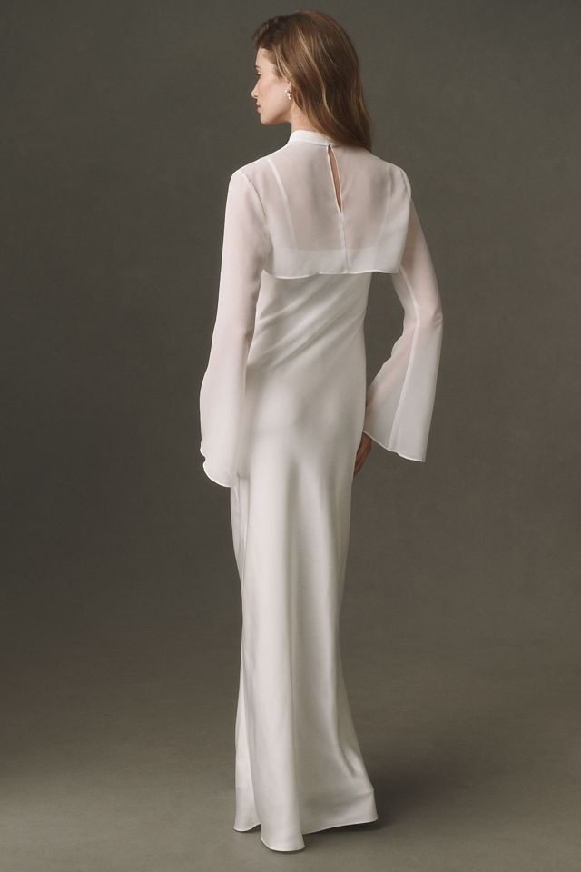 Mare Mare Caped Satin Slip Dress #2