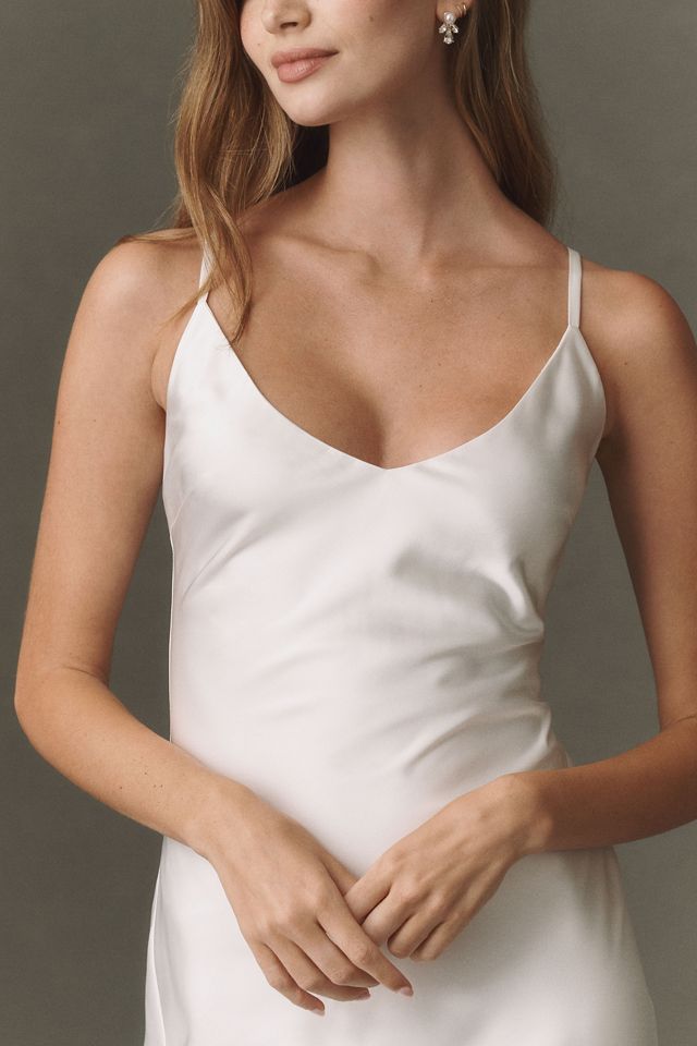 Mare Mare Caped Satin Slip Dress #3