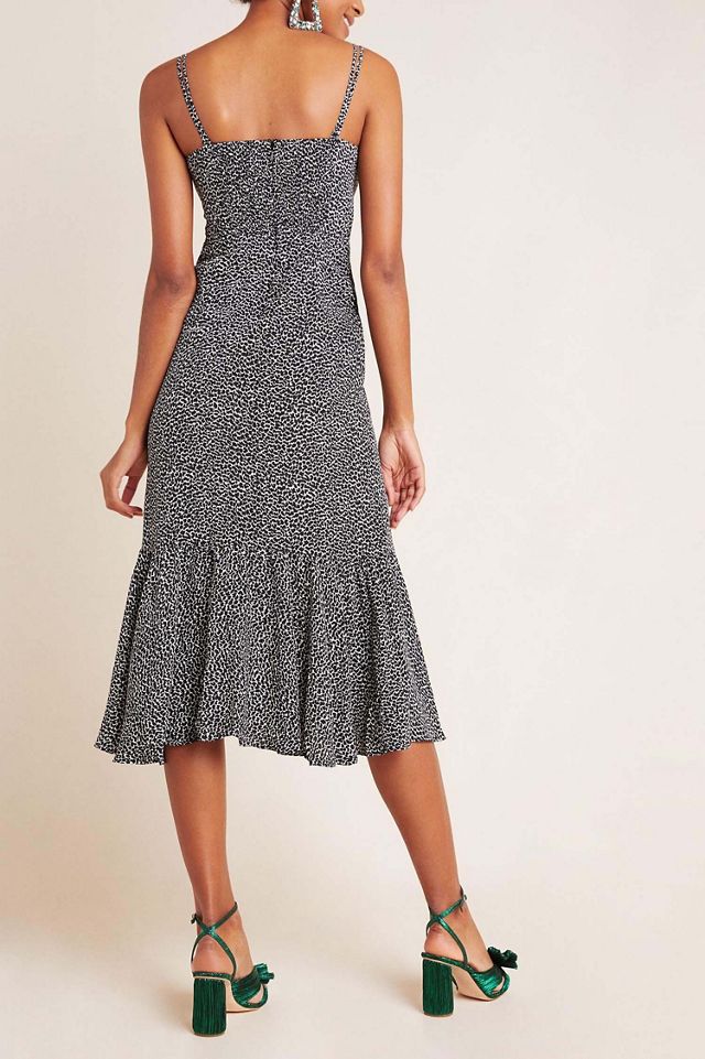 Tina Flounced Midi Dress #1