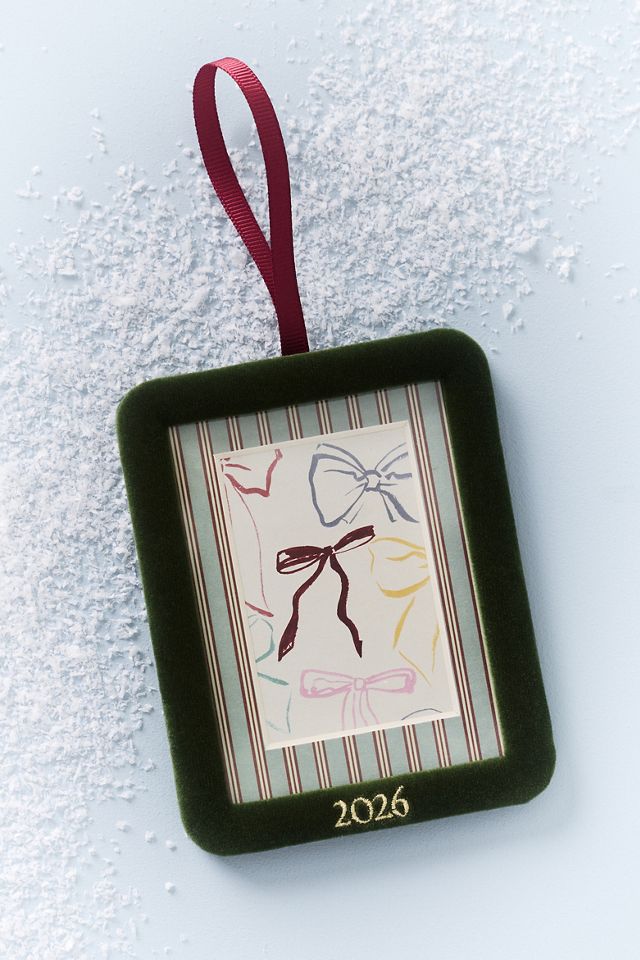Anthropologie x Papier Velvet Framed Milestone Ornament #1