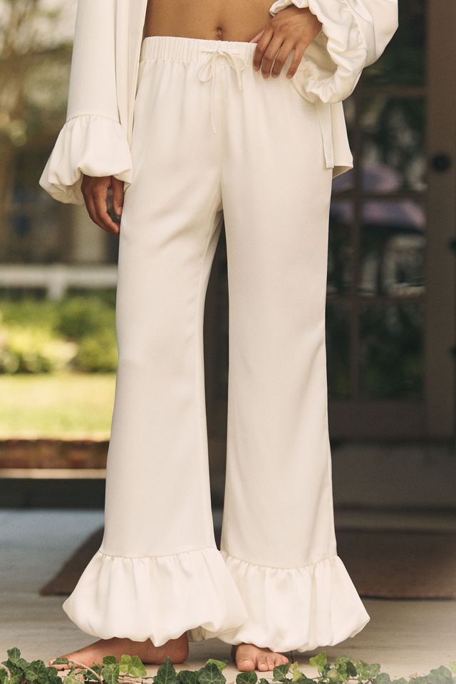 Mare Mare Bubble-Hem Satin Pajama Set  #2
