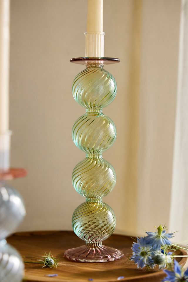 Kaleidoscope Glass Orb Taper Holder #4