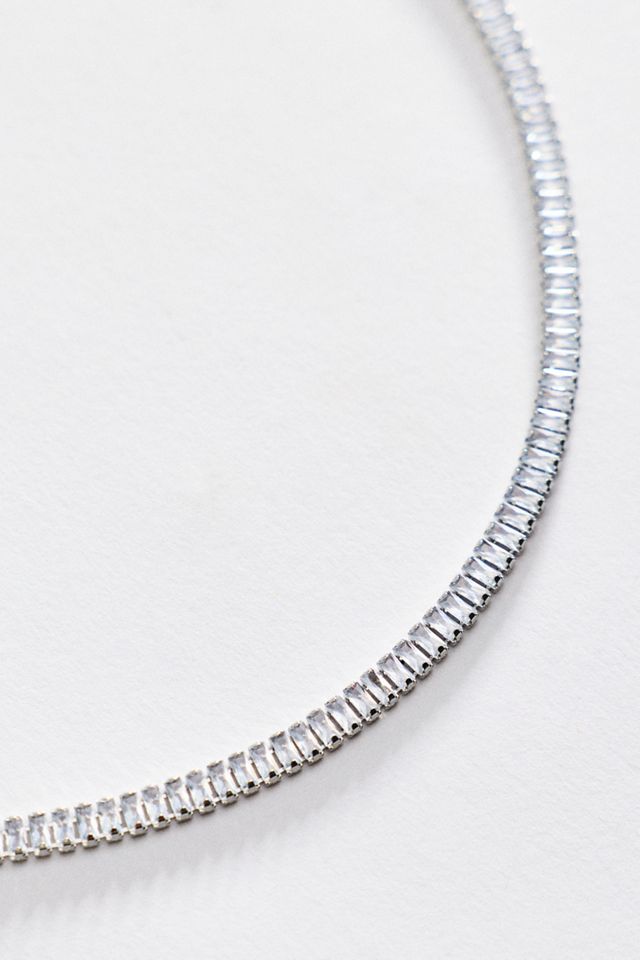 By Anthropologie Water-Resistant Tennis Necklace #1