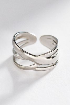 Water-Resistant Open Stacked Band Ring