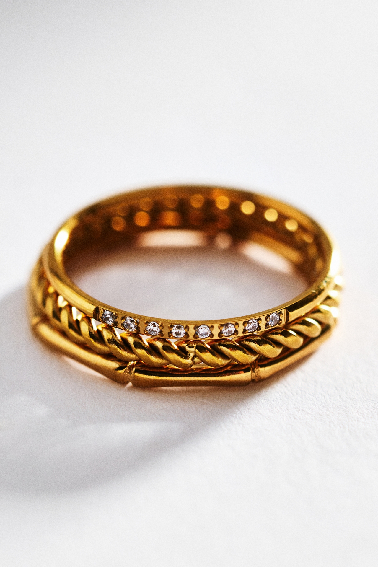 Water-Resistant Rings, Set of 3