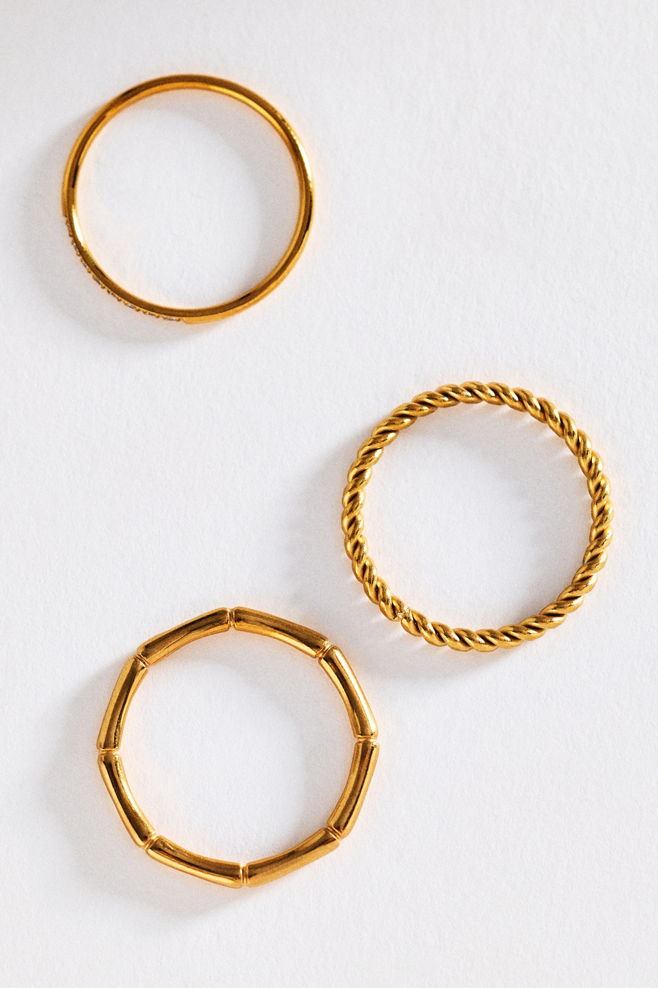 Water-Resistant Rings, Set of 3