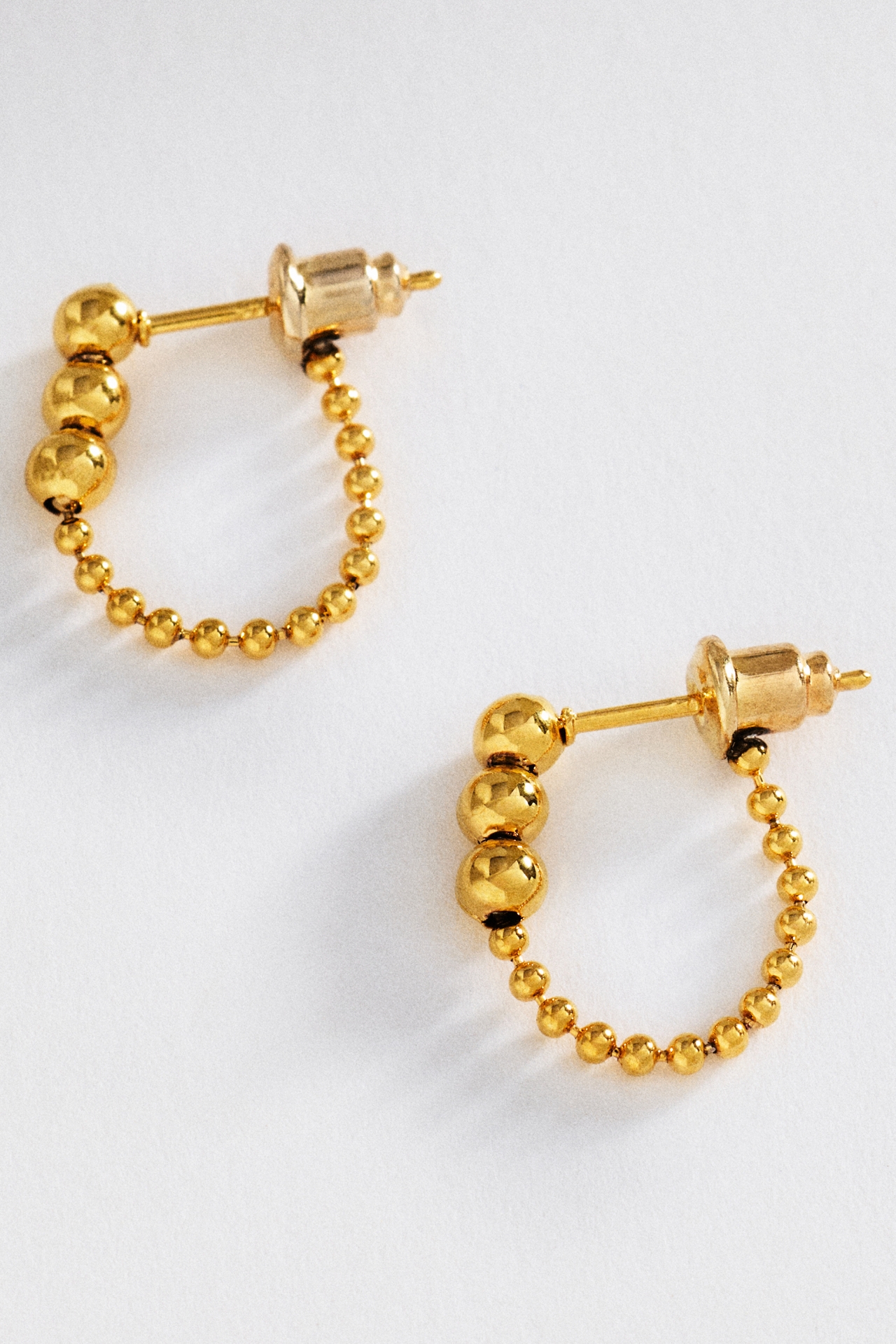 Water Resistant Bauble Hoop Earrings