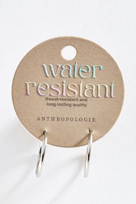 Water Resistant Classic Hoop Earrings