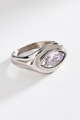 Bezel Marquise Ring
