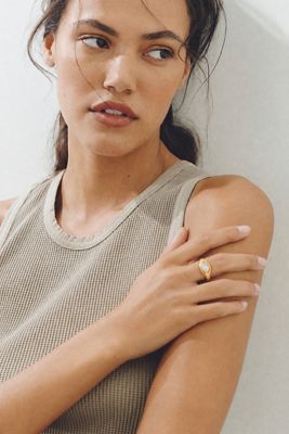 Bezel Marquise Ring
