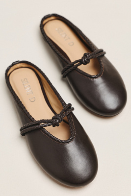Silent D Botanic Mary Jane Flats In Brown