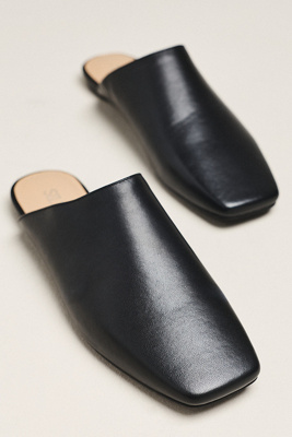 Silent D Lorrie Mule Flats In Black