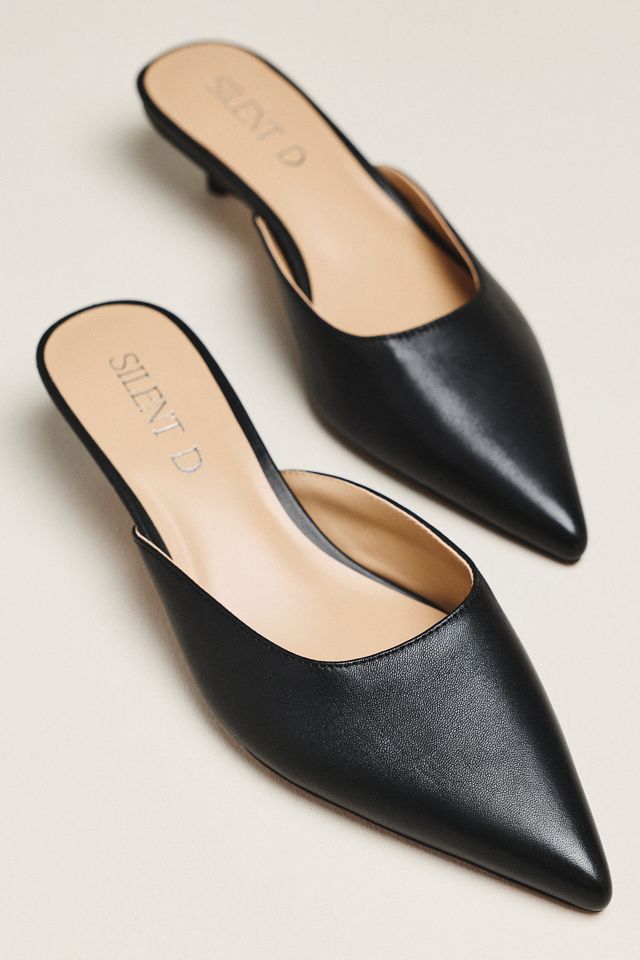 Silent D Bonnie Kitten Heel Mules #1