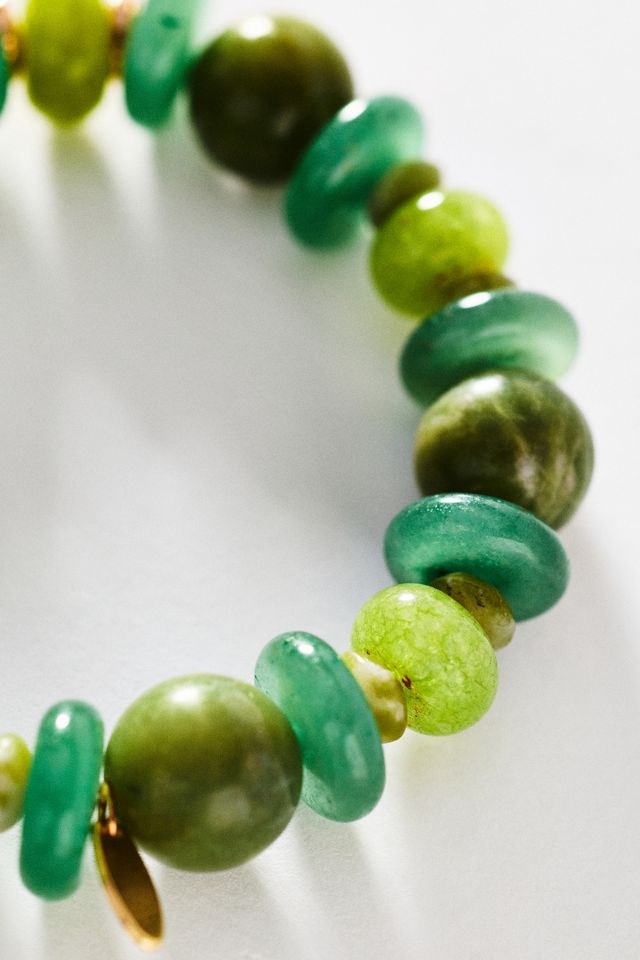 By Anthropologie Tonal Beaded Stretch Bracelet #2