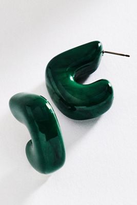 By Anthropologie Resin Hoop Earrings