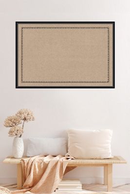 Kate & Laurel Framed Black Scalloped Edge Pinboard