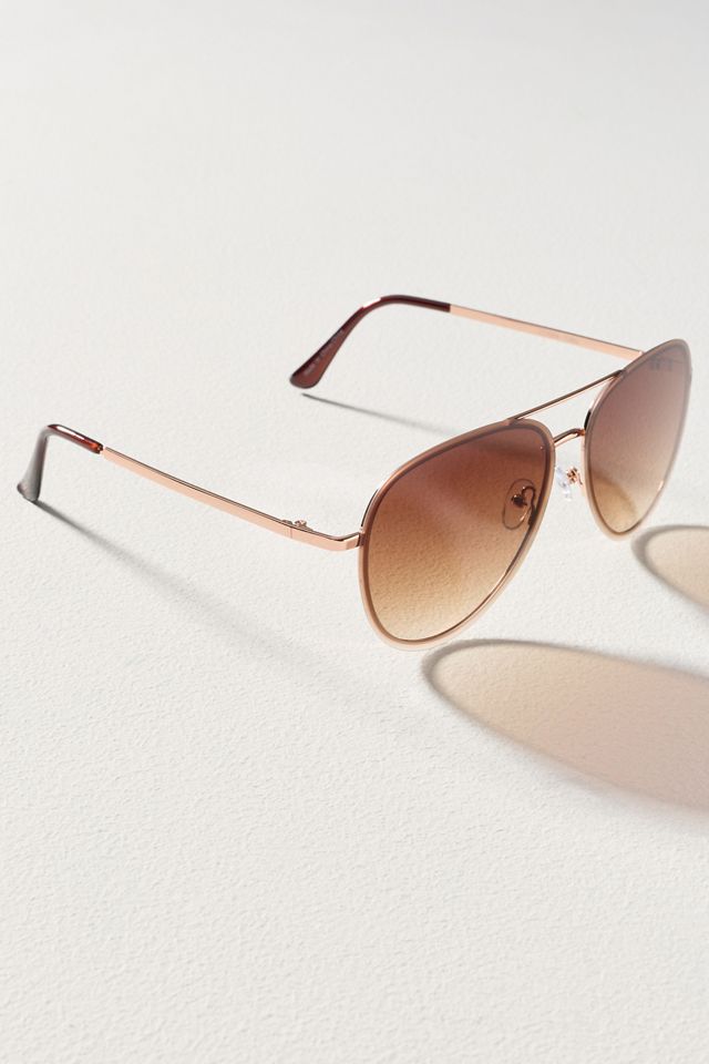 By Anthropologie Metal Aviator Sunglasses  #1
