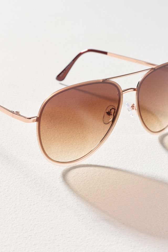 By Anthropologie Metal Aviator Sunglasses  #2