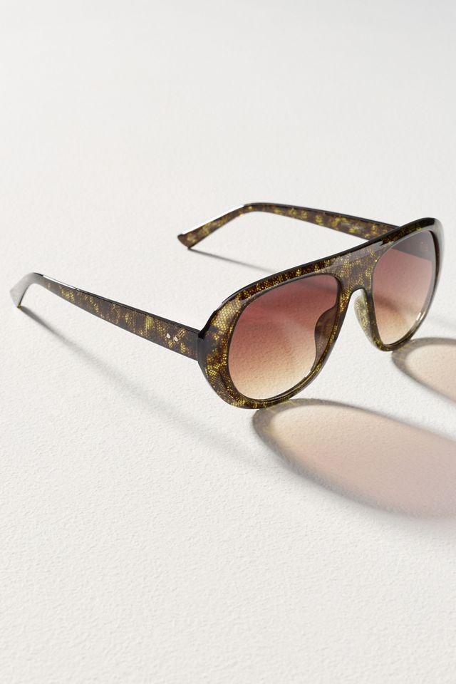 By Anthropologie Wrapped Aviator Sunglasses #1