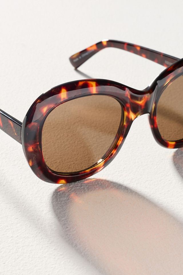 By Anthropologie Large Circle Sunglasses #2