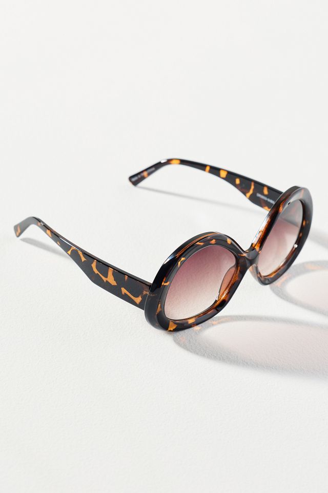 By Anthropologie Funky Oversized Round Sunglasses #1